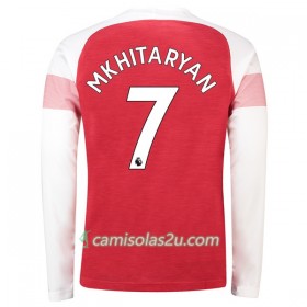 Camisolas de futebol Arsenal Mkhitaryan 7 Equipamento Principal 2018/19 Manga Comprida